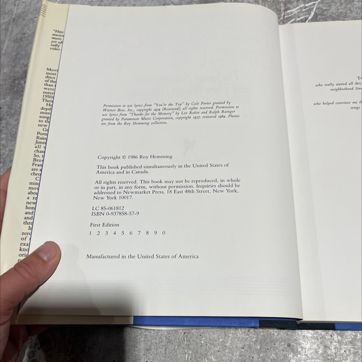 the melody lingers on the great songwriters and their movie musicals book, by roy hemming, 1986 Hardcover image 3