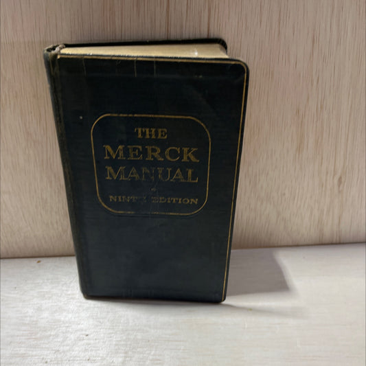 the merck manual of diagnosis and therapy book, by Charles E. Lyght, M.D., 1956 Leather, Vintage image 1