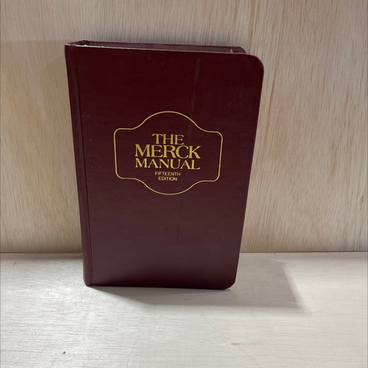 the merck manual of diagnosis and therapy book, by Robert Berkow, M.D., 1987 Leather image 1