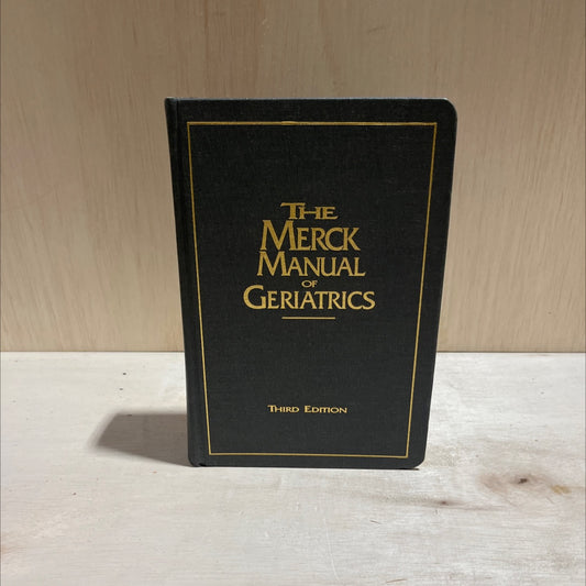 the merck manual of geriatrics book, by mark h. beers, m.d. and robert berkow, m.d., 2000 Hardcover image 1