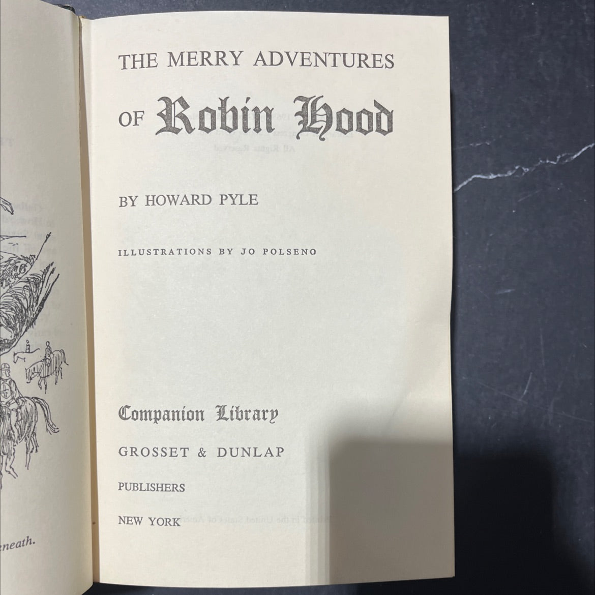 the merry adventures of robin hood book, by howard pyle, 1965 Hardcover image 2