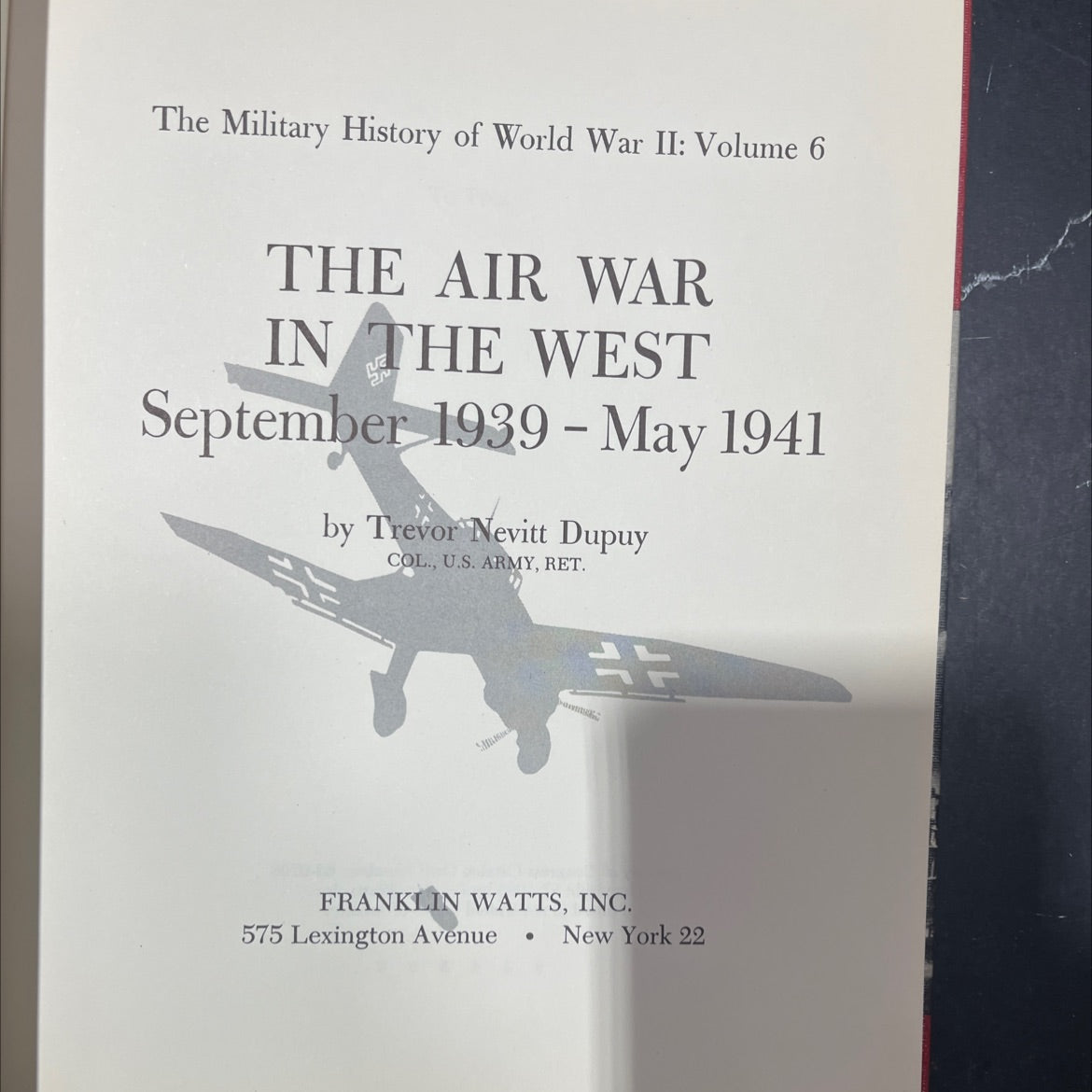 the military history of world war ii: volume 6 the air war in the west 20 september 1939 - may 1941 book, by trevor image 2