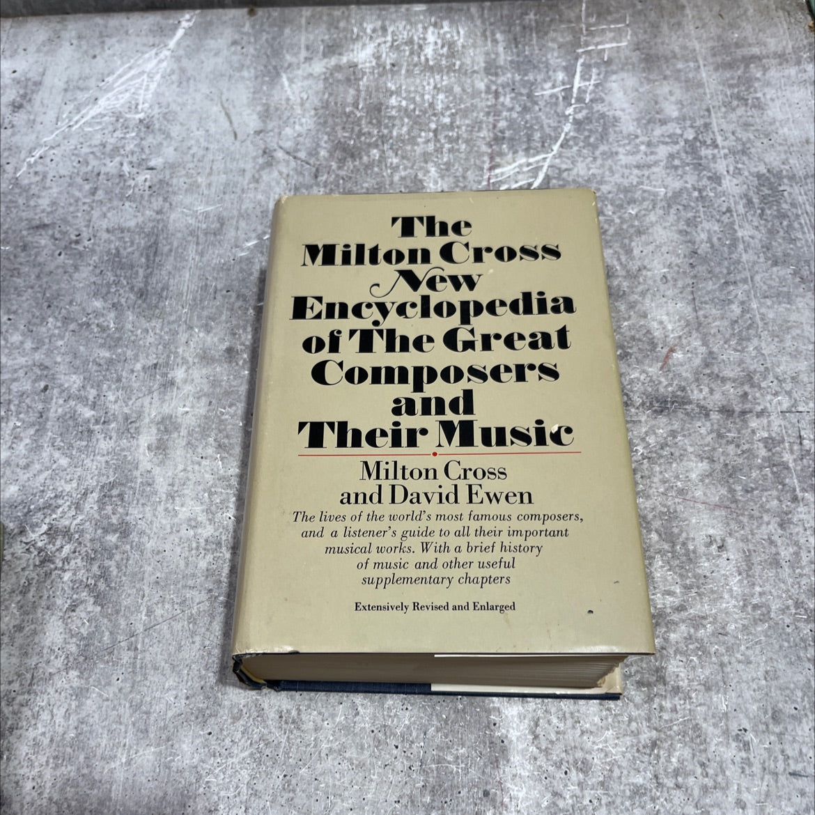 the milton cross new encyclopedia of the great composers and their music book, by milton cross and david ewen, 1970 image 1
