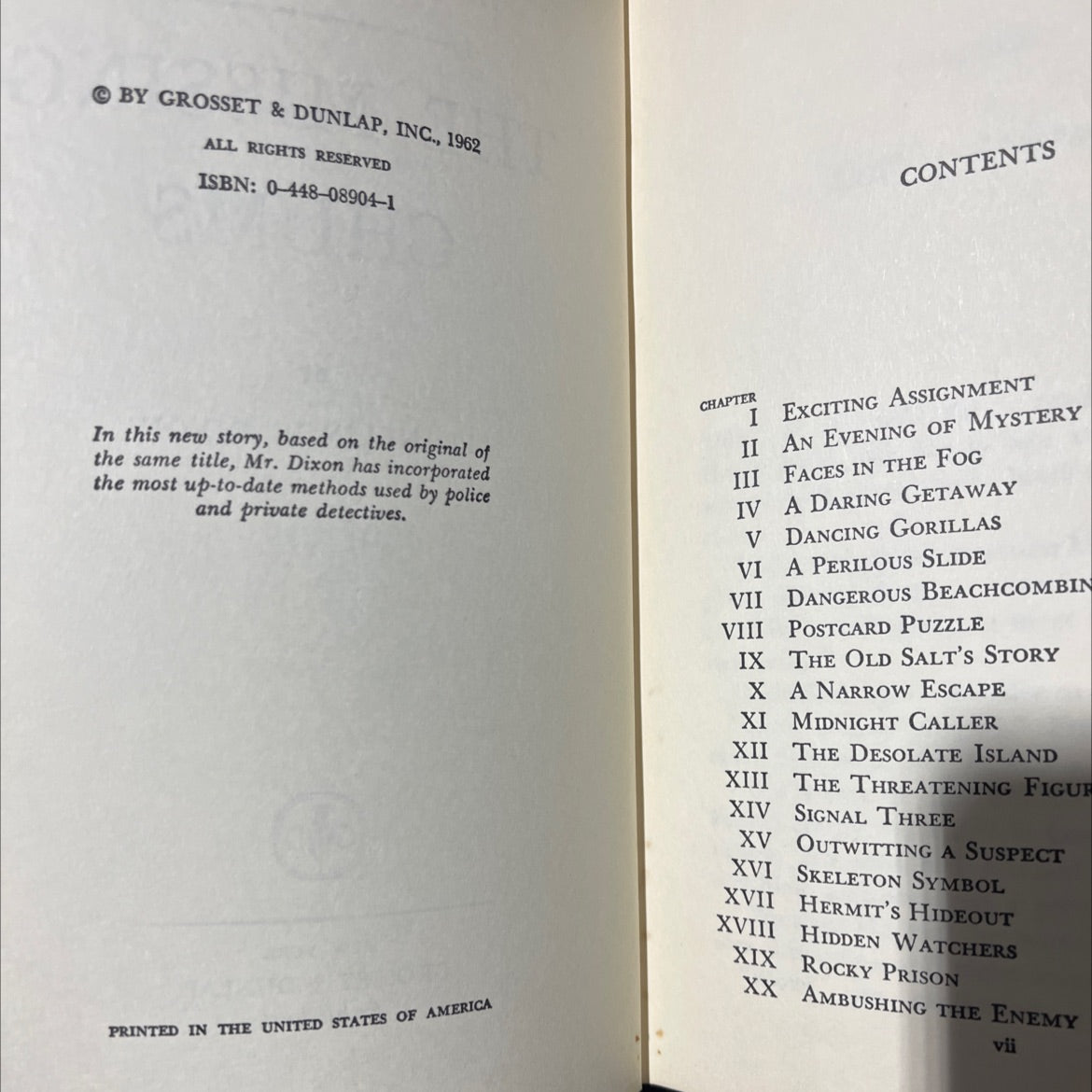 the missing chums book, by franklin w. dixon, 1962 Hardcover image 3