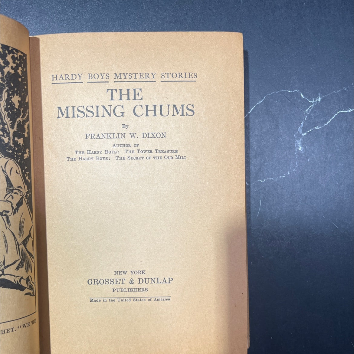 the missing chums book, by franklin w. dixon, 1970 Hardcover image 2