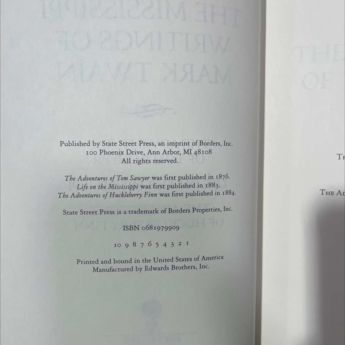 the mississippi writings of mark twain book, by mark twain, 2001 Leather image 3