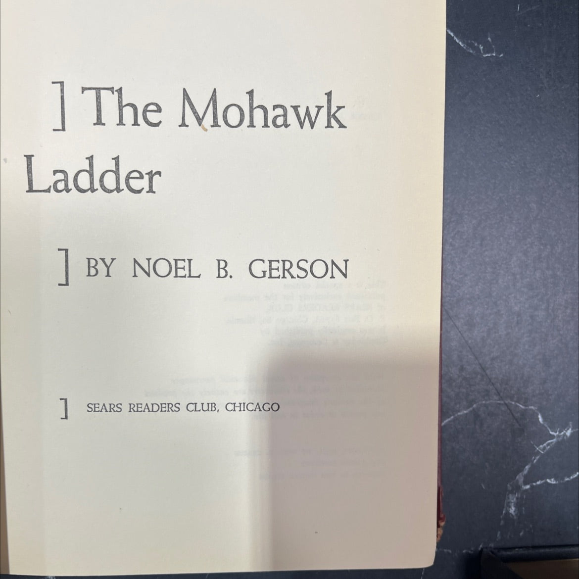 the mohawk ladder book, by noel b. gerson, 1951 Hardcover image 2