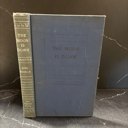 the moon is down book, by John Steinbeck, 1942 Hardcover, First Edition, Rare, Vintage image 1