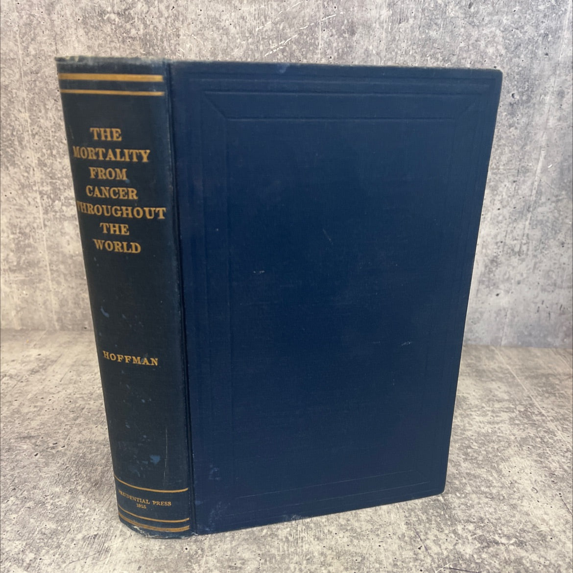 the mortality from cancer throughout the world book, by frederick l. hoffman, 1916 Hardcover, Rare, Antique image 1