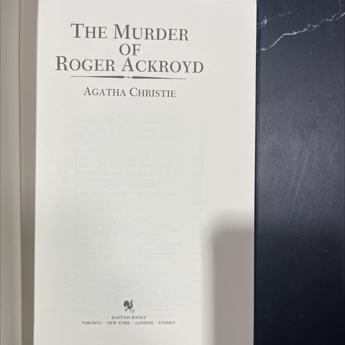 the murder of roger ackroyd book, by agatha christie, 1983 Leather image 2