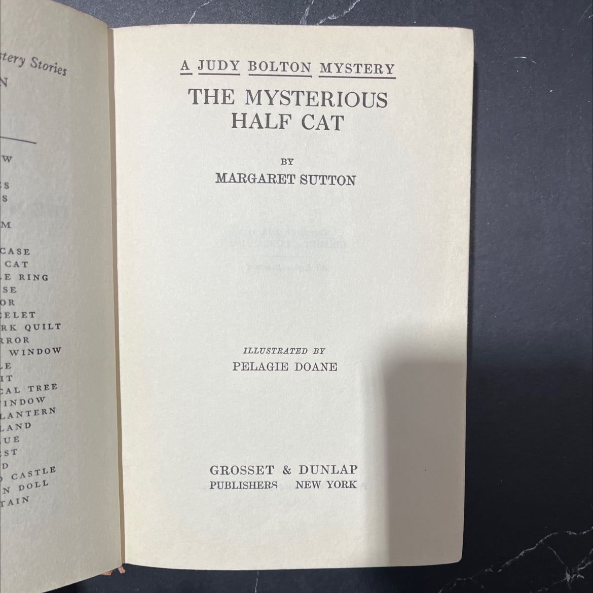 the mysterious half cat book, by margaret sutton, 1936 Hardcover image 2