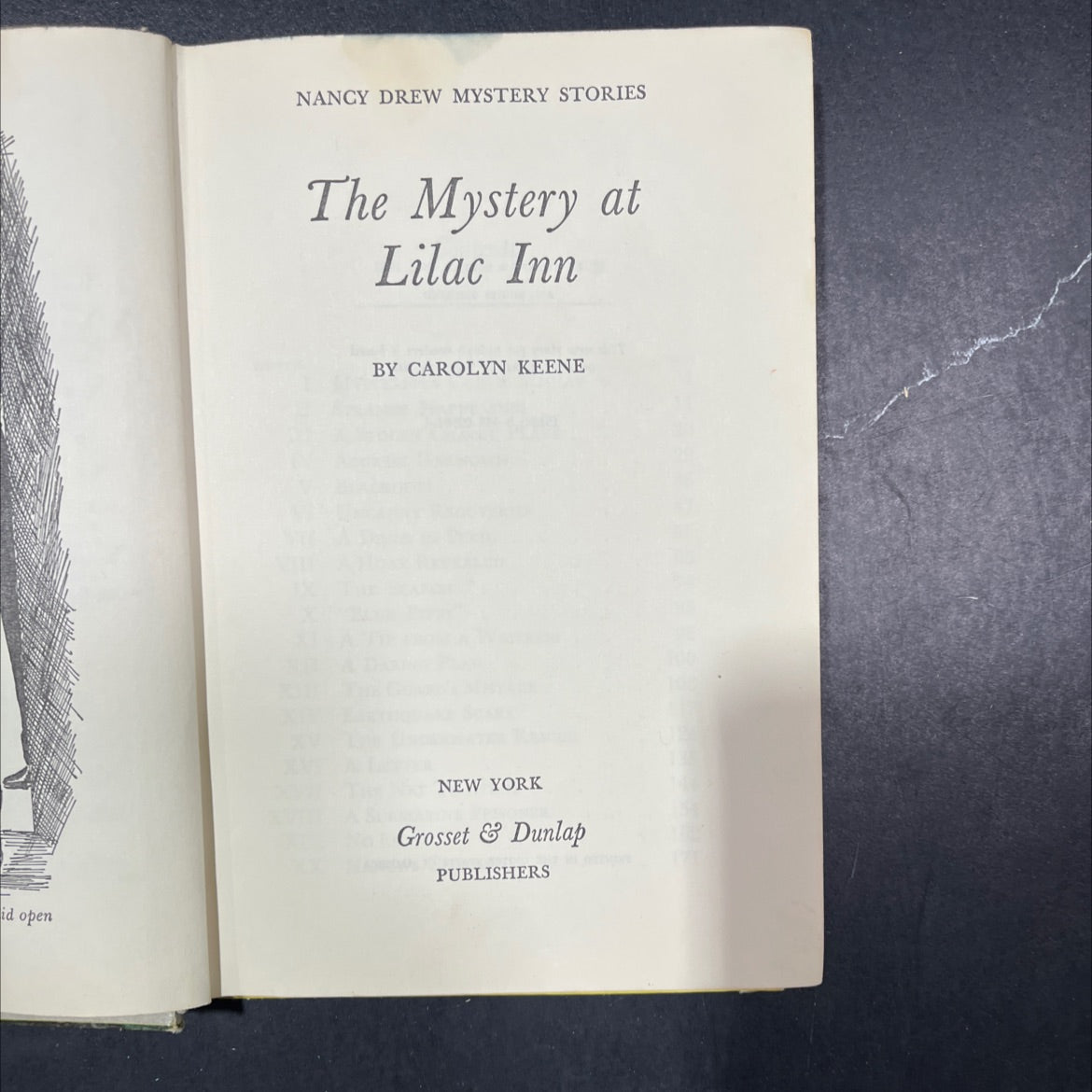 the mystery at lilac inn book, by carolyn keene, 1961 Hardcover image 2