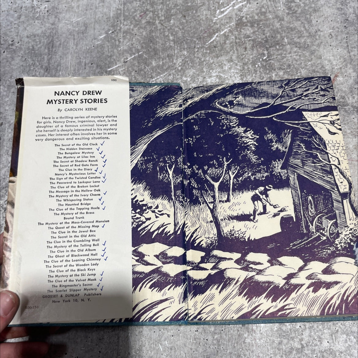 the mystery at lilac inn book, by carolyn keene, 1980 Hardcover image 4