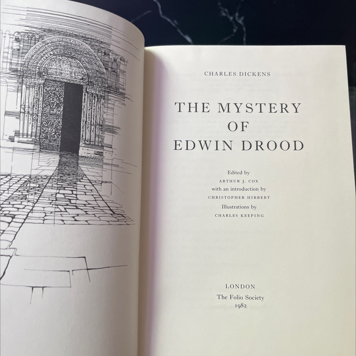 the mystery of edwin drood book, by charles dickens, 1982 Hardcover image 2