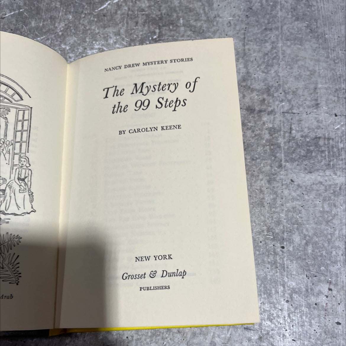 the mystery of the 99 steps book, by carolyn keene, 1966 Hardcover image 2