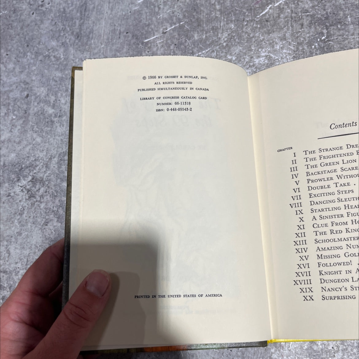 the mystery of the 99 steps book, by carolyn keene, 1966 Hardcover image 3