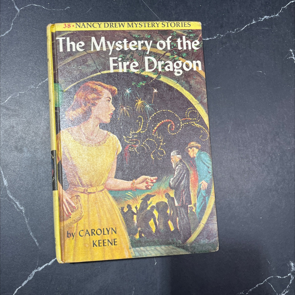 the mystery of the fire dragon book, by carolyn keene, 1961 Hardcover image 1