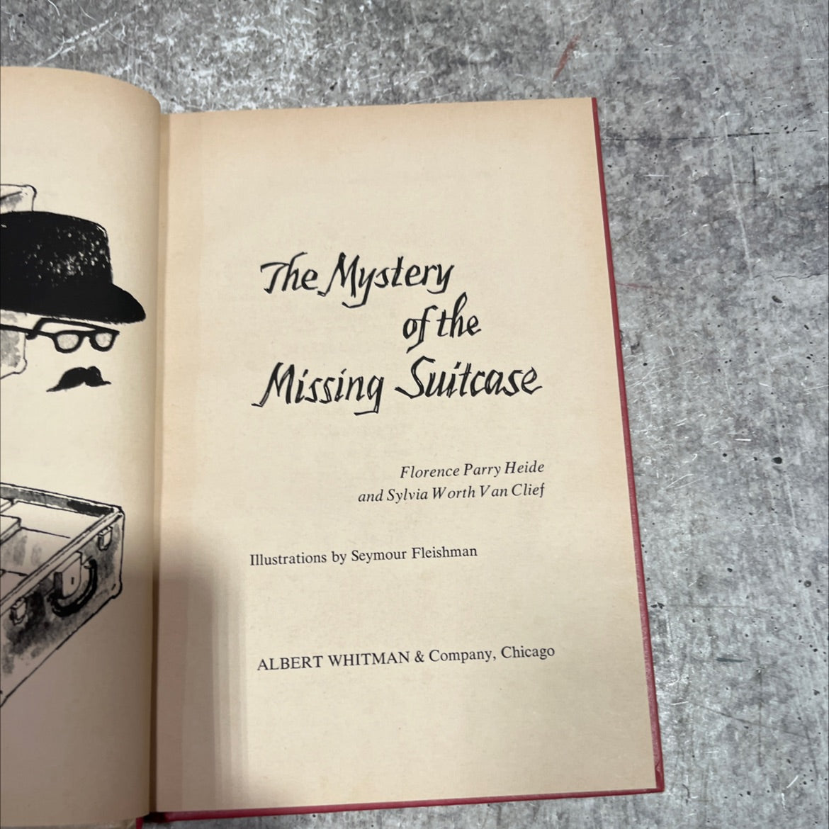 the mystery of the missing suitcase book, by Florence Parry Heide and Sylvia Worth Van Clief, 1972 Hardcover image 2