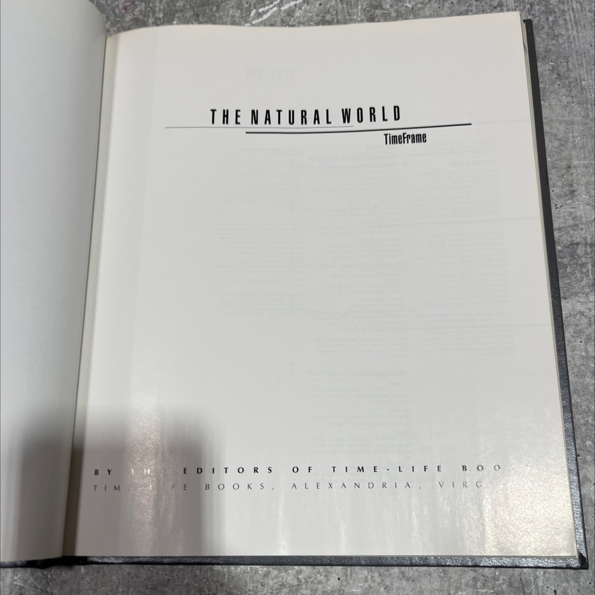 the natural world book, by editors of time-life books, 1991 Hardcover image 2
