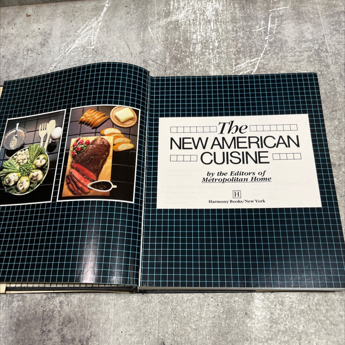 the new american cuisine book, by editors of metropolitan home, 1981 Hardcover image 2
