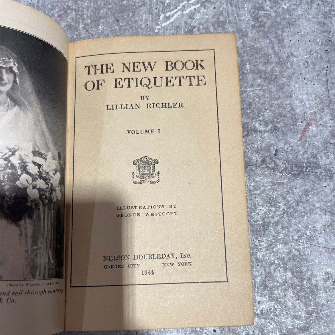 the new book of etiquette book, by lillian eichler, 1924 Hardcover image 2