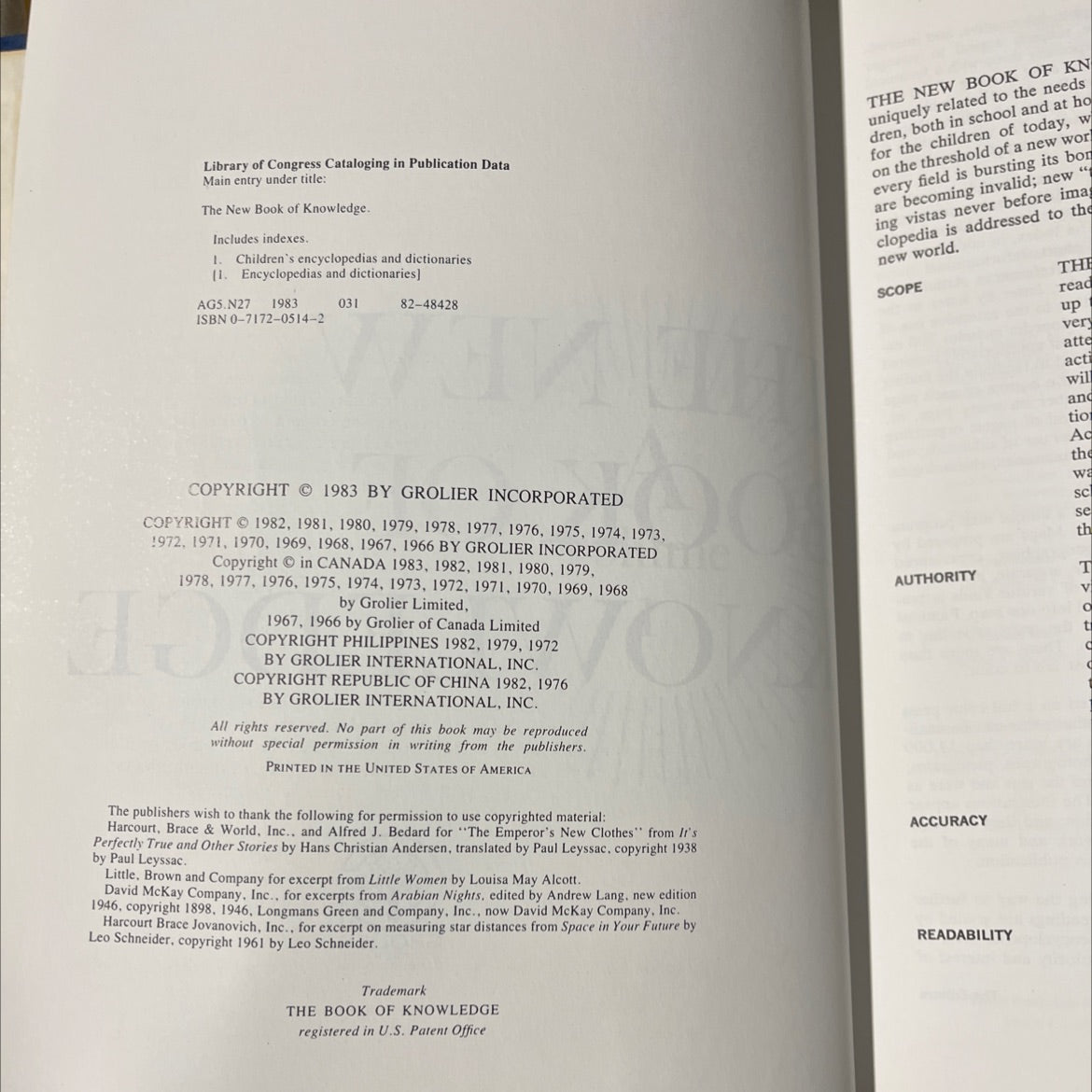 the new book of knowledge book, by grolier incorporated, 1983 Hardcover image 3