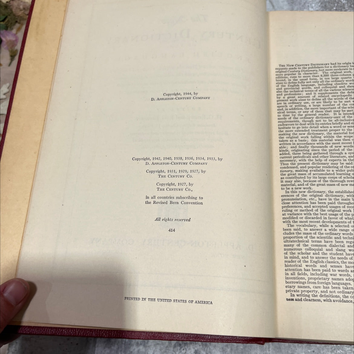 the new century dictionary book, by h. g. emery, k. g. brewster, 1944 Hardcover image 3