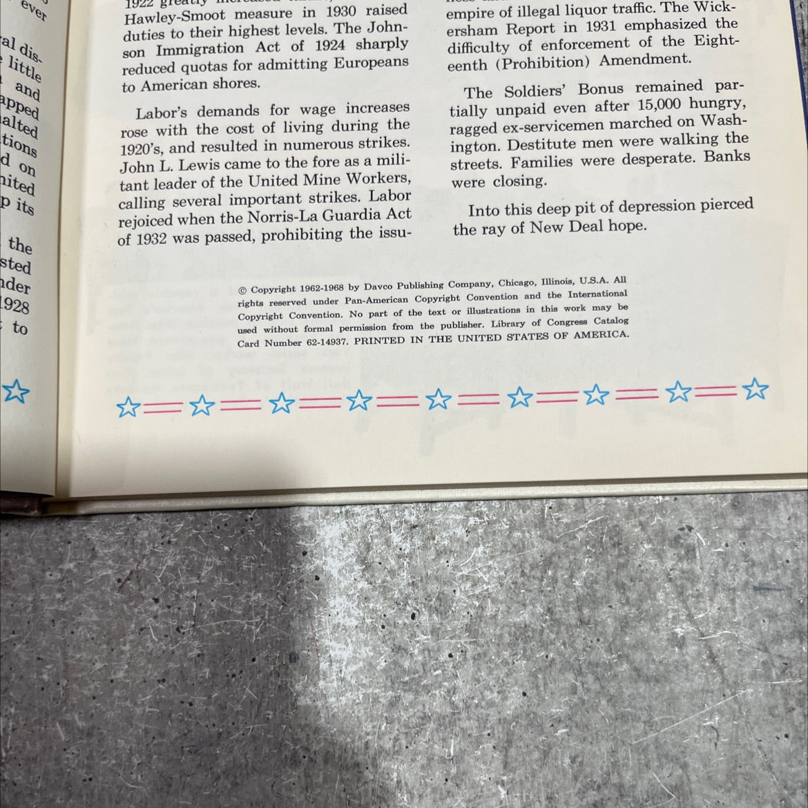 the new deal fights depression book, by unknown, 1968 Hardcover image 3
