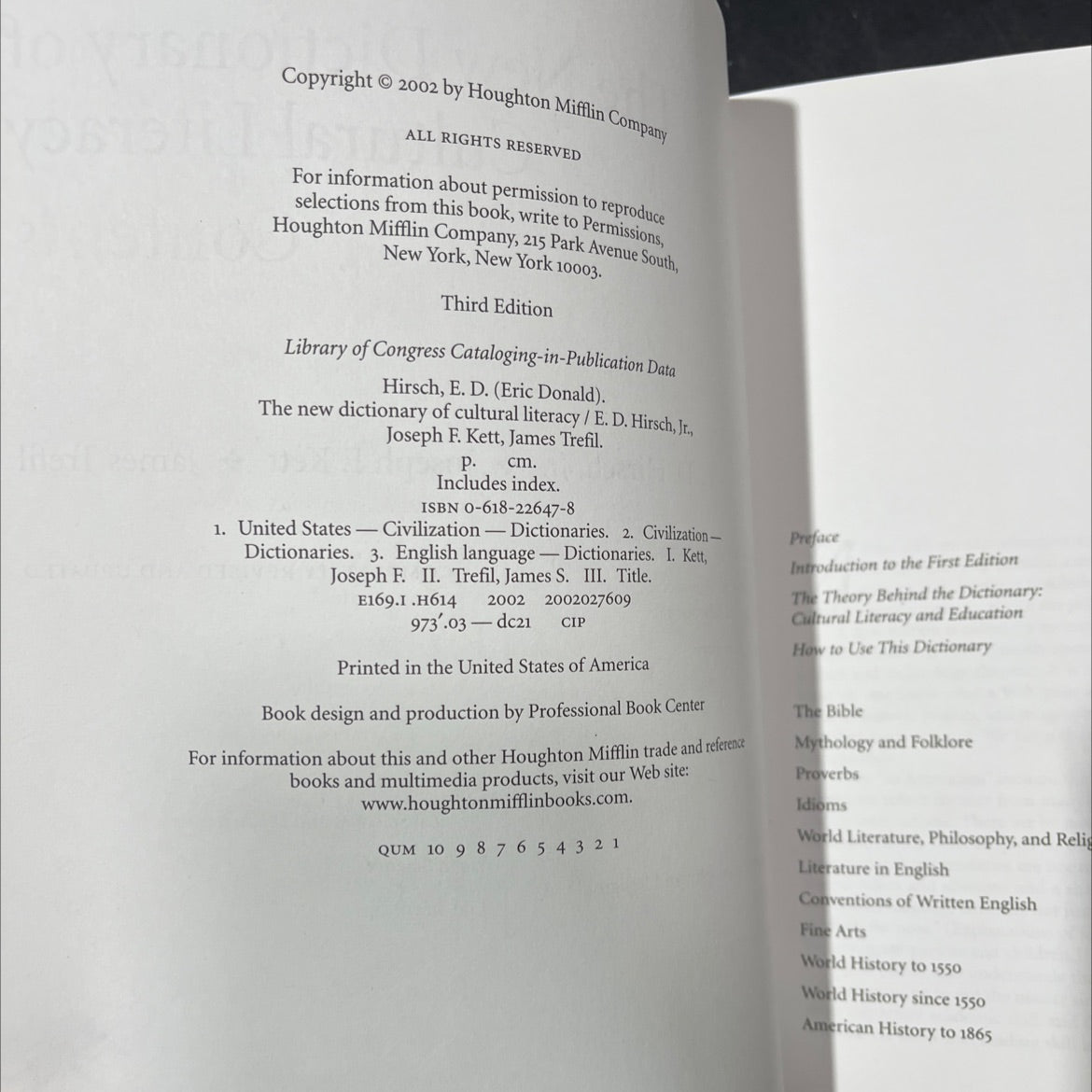 the new dictionary of cultural literacy book, by e. d. hirsch, jr., joseph f. kett, james trefil, 2002 Hardcover image 3