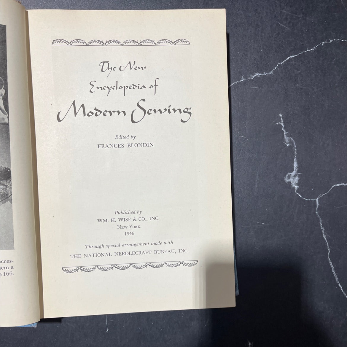 the new encyclopedia of modern sewing book, by frances blondin, 1946 Hardcover image 2