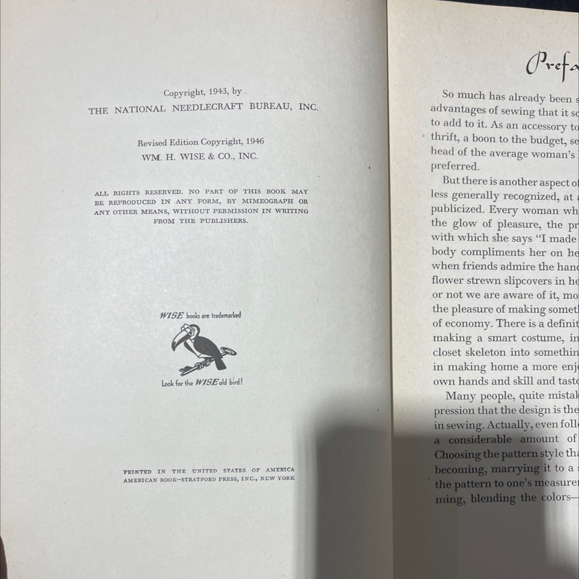 the new encyclopedia of modern sewing book, by frances blondin, 1946 Hardcover image 3