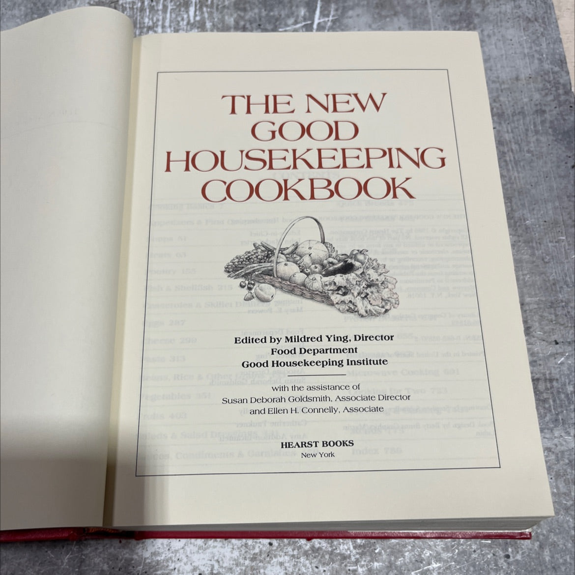 the new good housekeeping cookbook book, by Mildred Ying, 1986 Hardcover image 2