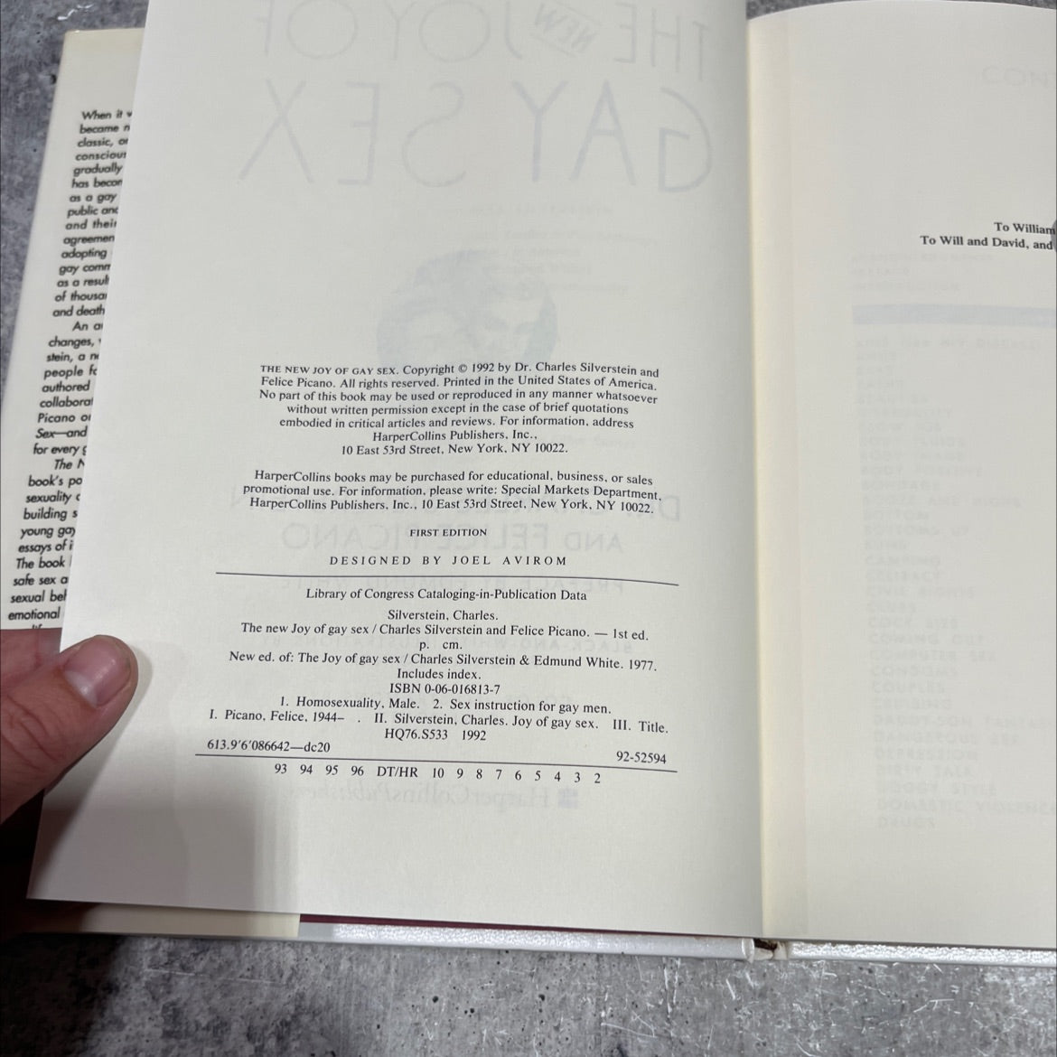 the new joy of gay sex book, by dr. charles silverstein and felice picano, 1992 Hardcover image 3