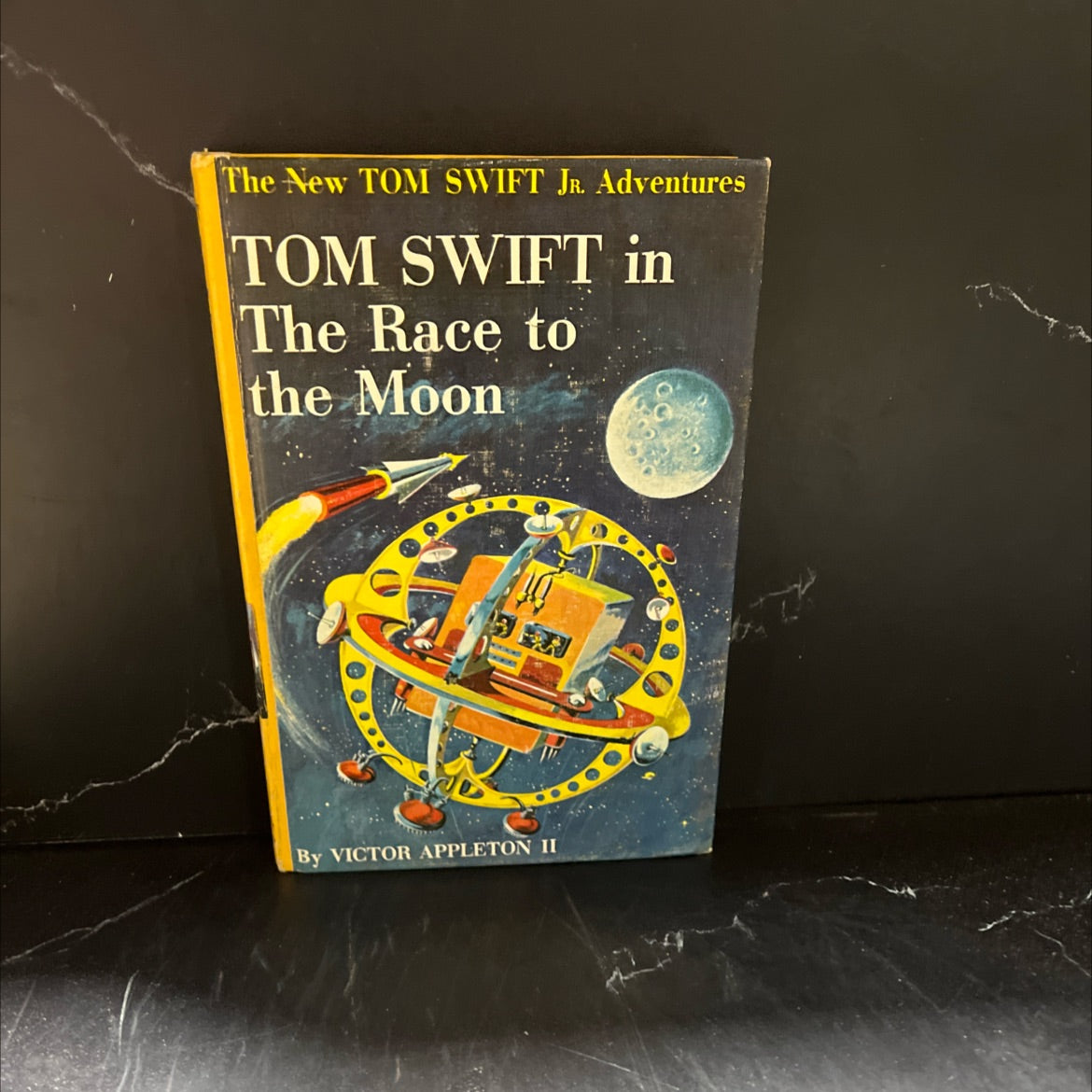 the new tom swift jr. adventures tom swift in the race to the moon book, by victor appleton ii, 1958 Hardcover image 1