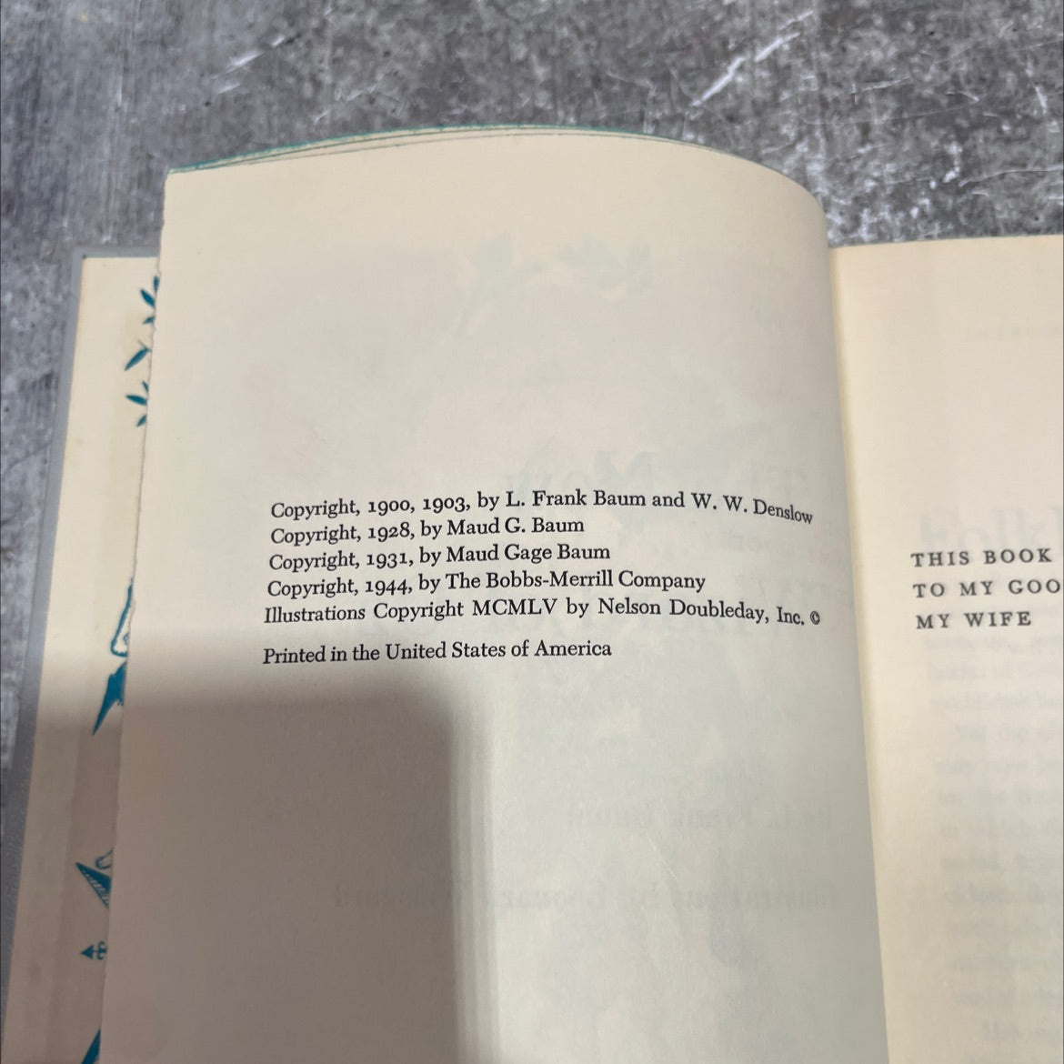 the new wizard of oz book, by l. frank baum, 1944 Hardcover image 3