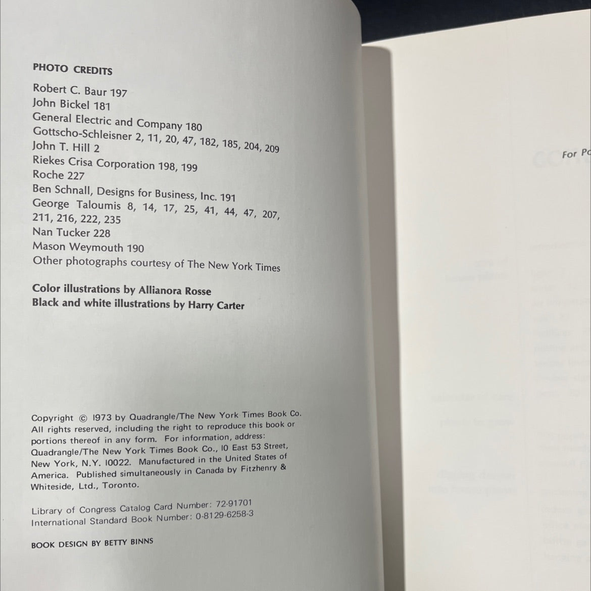 the new york times book of house plants book, by unknown, 1973 Hardcover image 3
