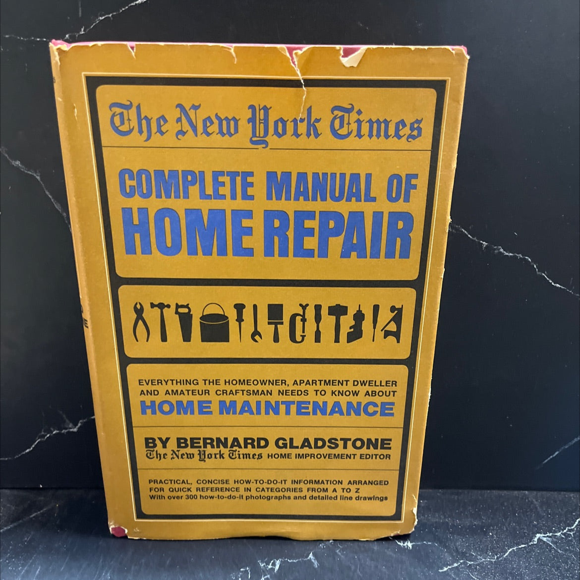 the new york times complete manual of home repair book, by bernard gladstone, 1967 Hardcover image 1