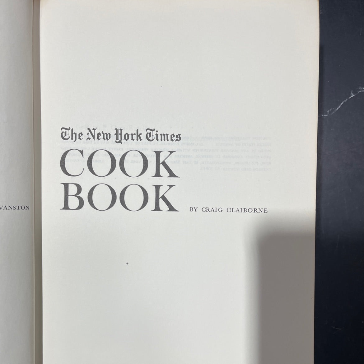 the new york times cook book book, by craig claiborne, 1961 Hardcover image 2