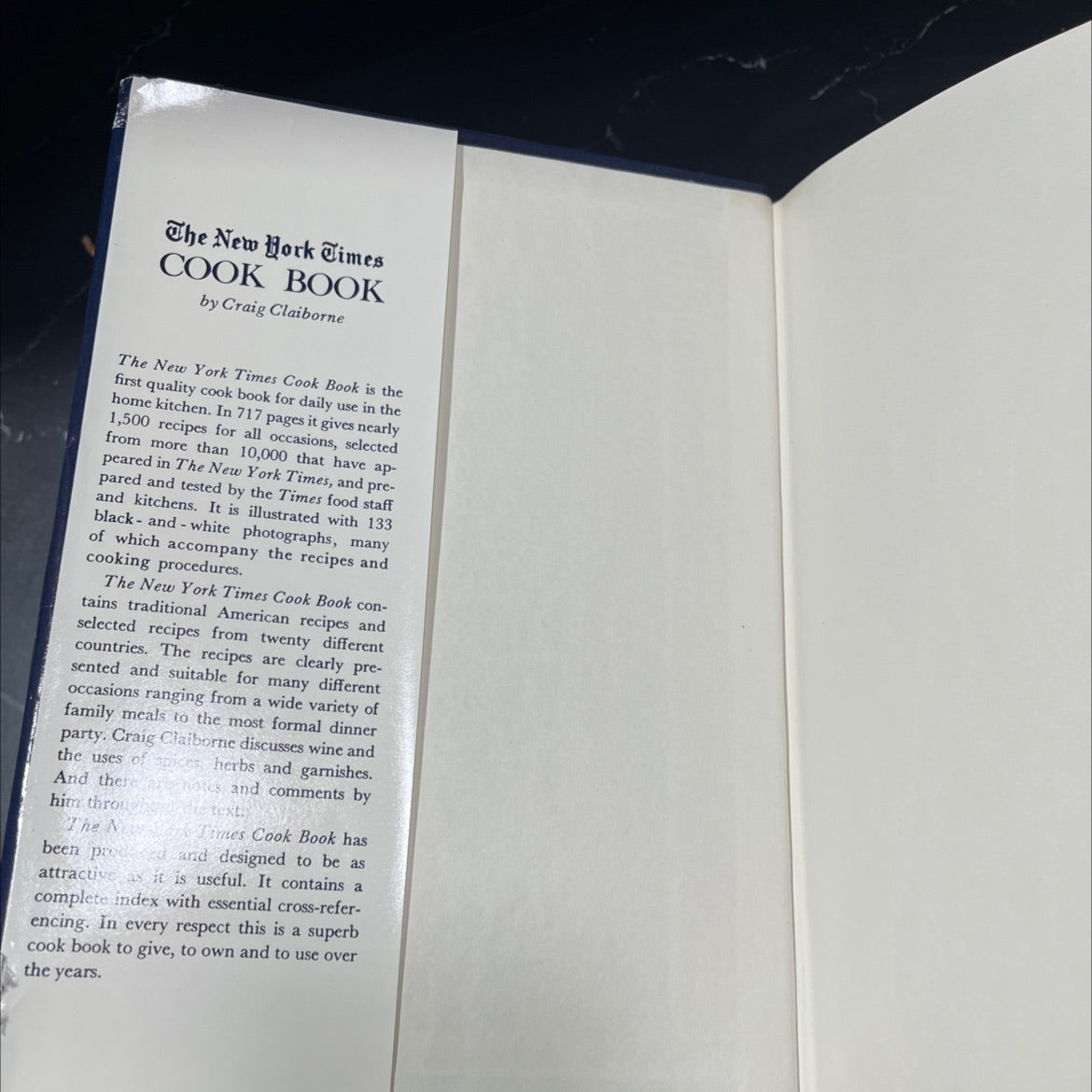 the new york times cook book book, by craig claiborne, 1961 Hardcover image 4