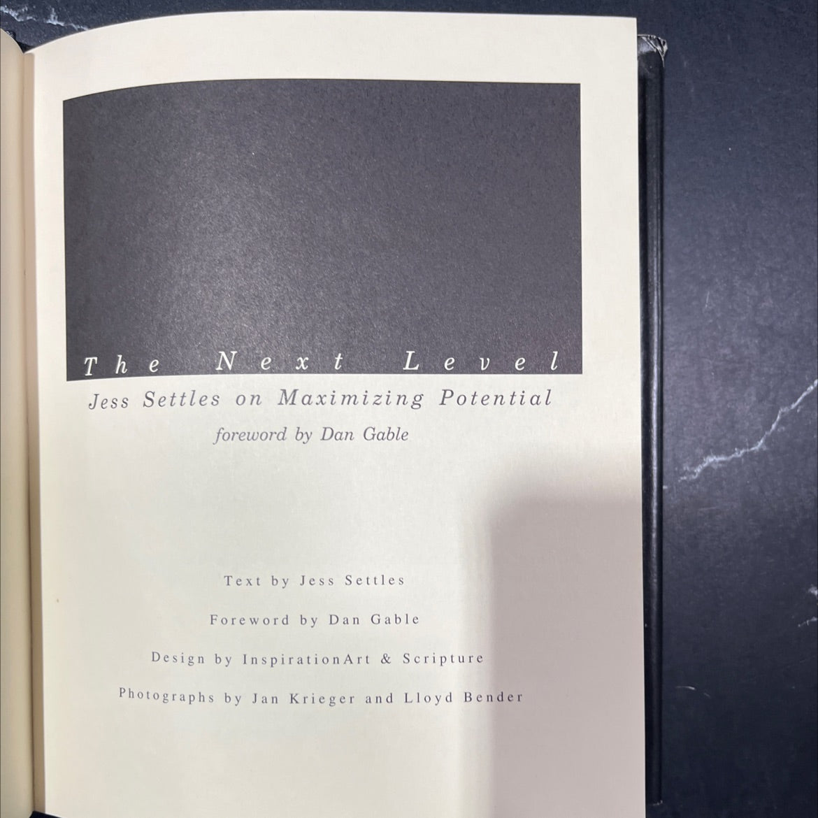 SIGNED the next level: jess settles on maximizing potential book, by Jess Settles, 1999 Hardcover, First Edition, Rare image 2
