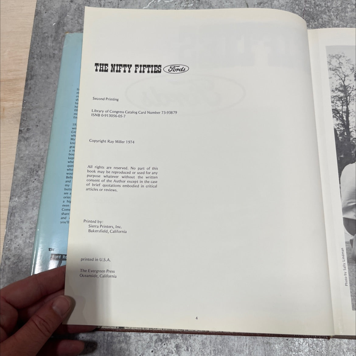 the nifty fifties fords book, by ray miller, 1974 Hardcover image 3