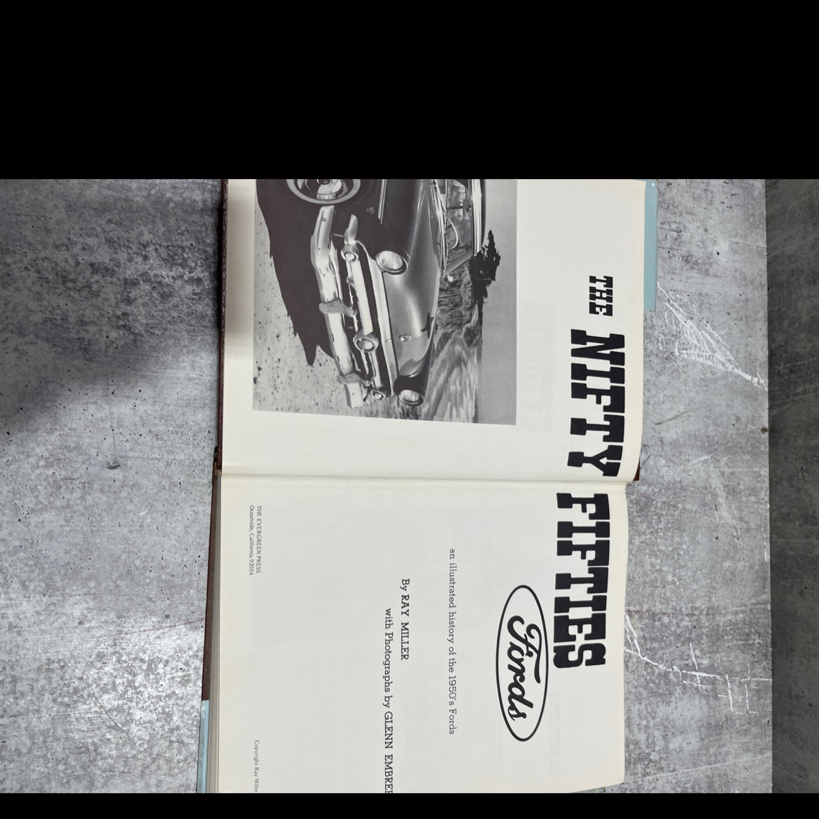 the nifty fifties fords book, by ray miller, 1974 Hardcover image 2