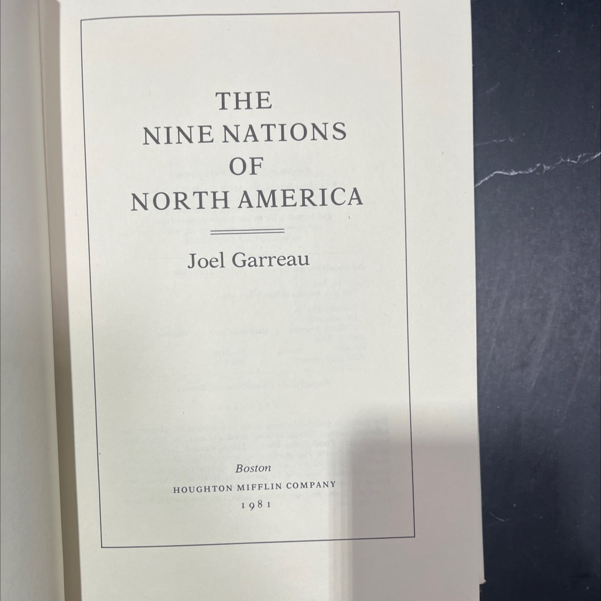 the nine nations of north america book, by Joel Garreau, 1981 Hardcover image 2