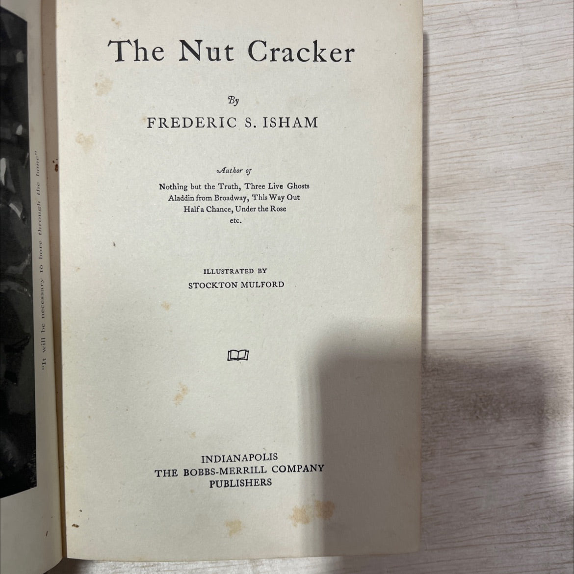the nut cracker book, by frederic s. isham, 1920 Hardcover, First Edition, Antique image 2