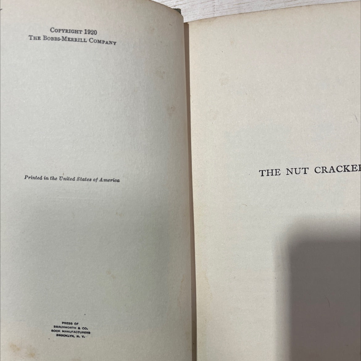 the nut cracker book, by frederic s. isham, 1920 Hardcover, First Edition, Antique image 3