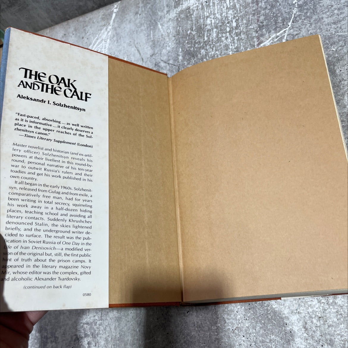 the oak and the calf book, by Aleksandr I. Solzhenitsyn, 1980 Hardcover image 4