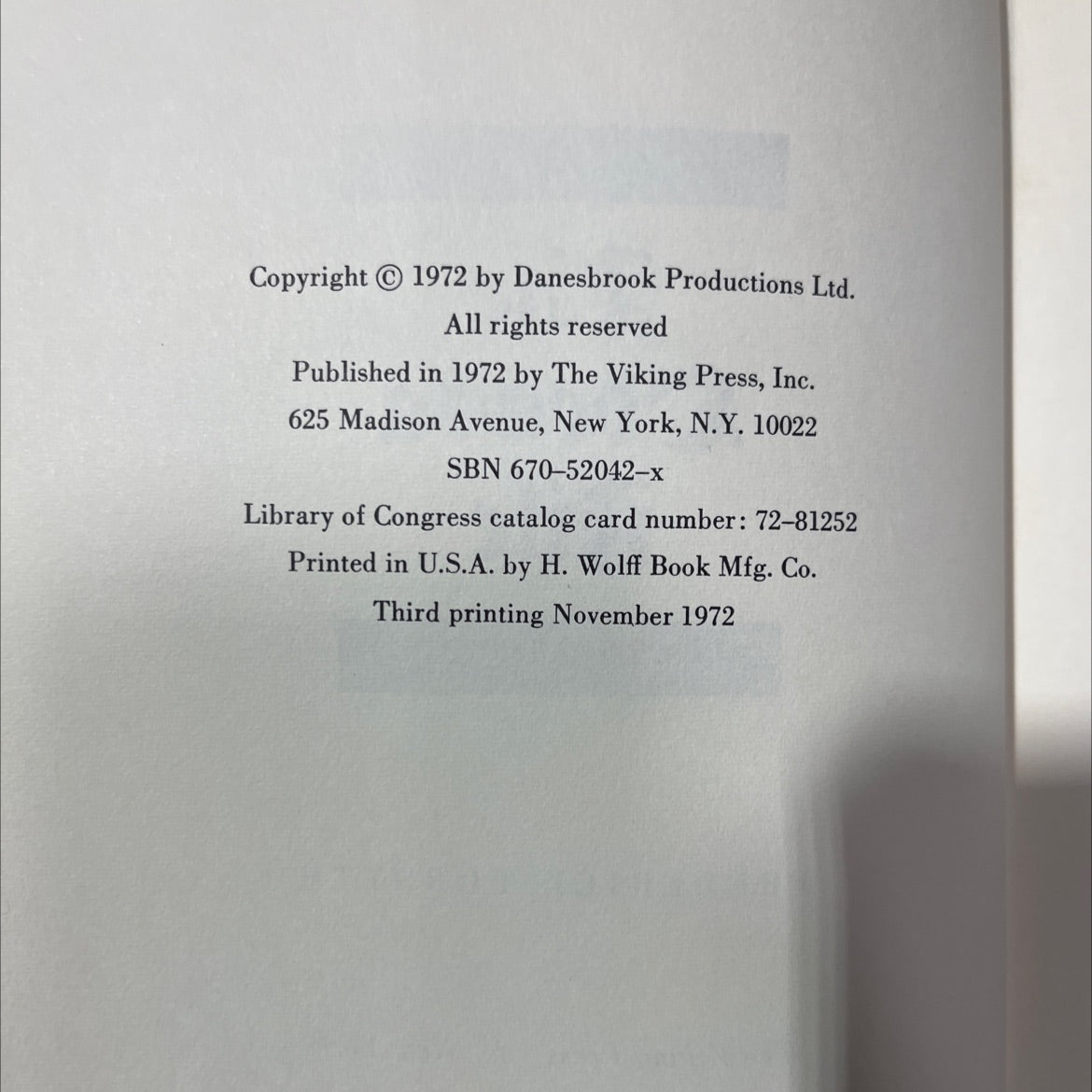 the odessa file book, by frederick forsyth, 1972 Hardcover image 3