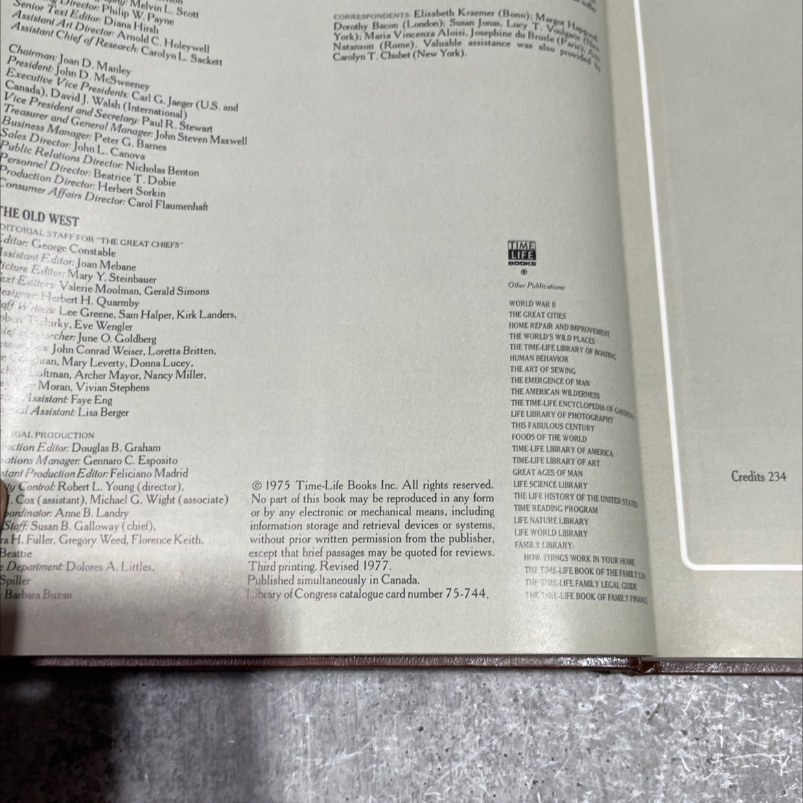 the old west the great chiefs book, by Benjamin Capps, 1977 Hardcover image 3