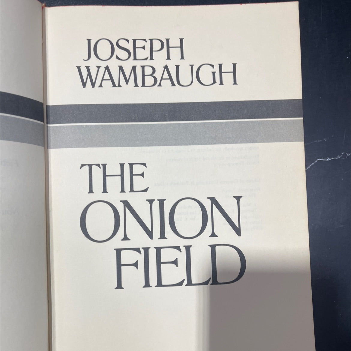 the onion field book, by joseph wambaugh, 1973 Hardcover image 2