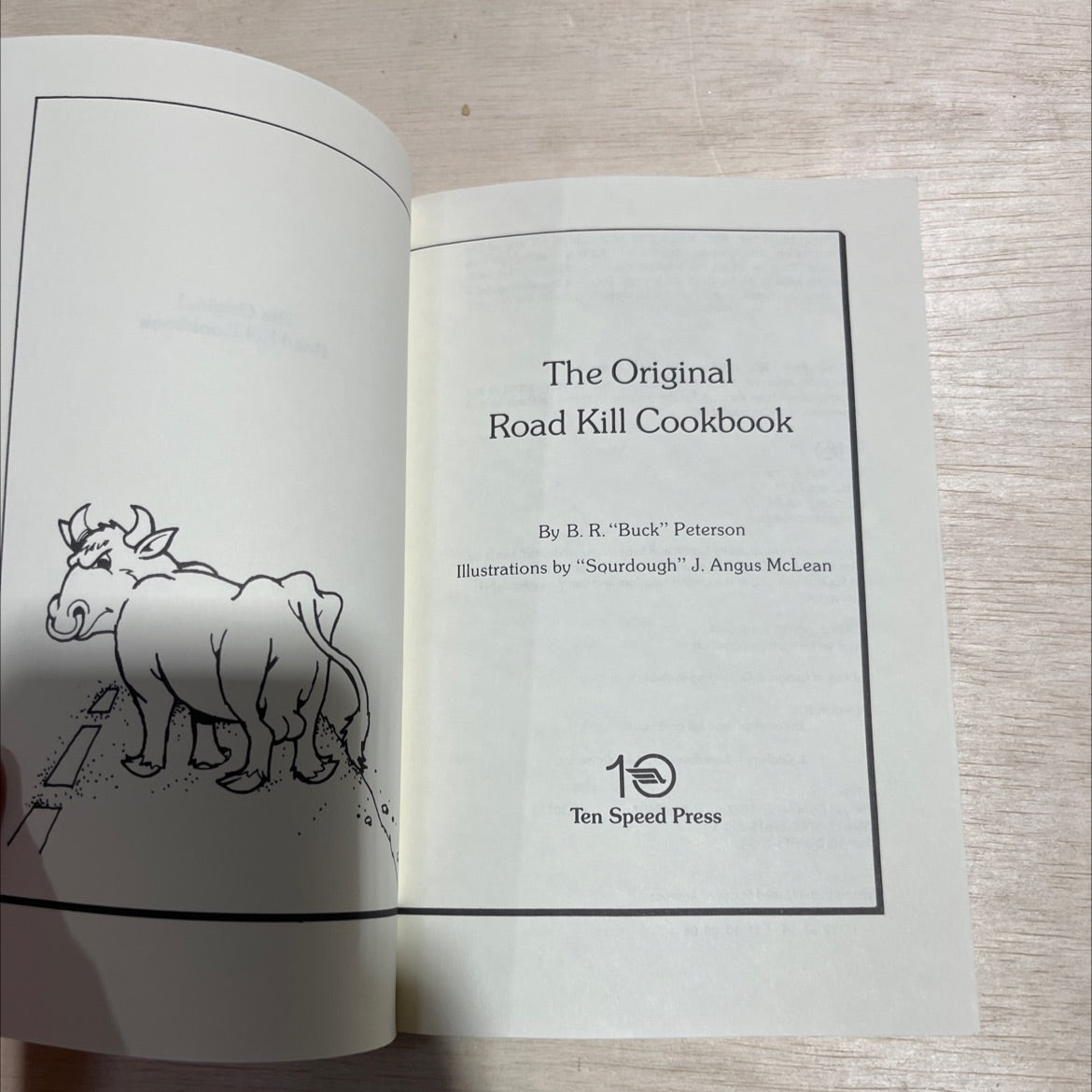 the original road kill cookbook book, by B. R. \"Buck\" Peterson, 1987 Paperback image 2